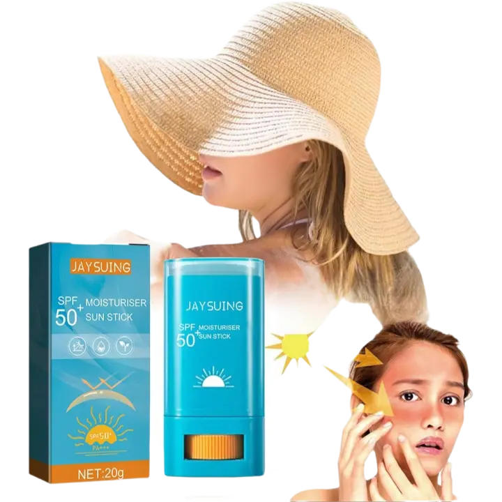 Crema aislante de protección solar, bloqueador solar en barra con SPF 50, hidratante, iluminador, corrector para la protección de la piel del cuerpo - 1