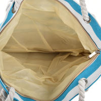 Bolsa de playa a rayas 2024, bolso de hombro para las axilas, bolso de lona informal de gran capacidad. - details 4