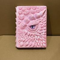 Cuaderno A5 con cubierta en relieve, escala de estrella de ojo de dragón, cuaderno en relieve, estilo mitología, textura de escala Vintage, cuaderno para niños - details 11