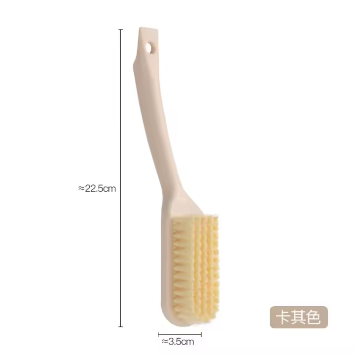 Cepillo suave para frotar con mango largo para ropa, zapatos, cocina, baño, equipo de limpieza portátil - 1
