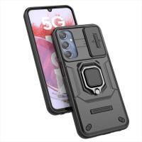 Funda protectora de cámara deslizante para Samsung GALAXY M34 5G, carcasa trasera con soporte de anillo magnético, 2023 M, 34 - details 6