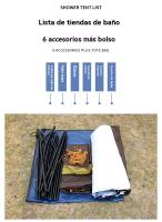 Tienda ducha camping al aire libre privacidad vestidor Protección solar - details 3