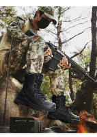 Botas tácticas de combate del desierto de la fuerza especial para hombre, zapatos de senderismo al aire libre, zapatillas de seguridad para el trabajo al tobillo - details 9