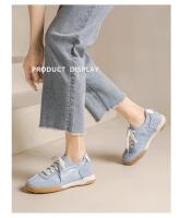 Aumento de altura interior 6 cm ballet zapatos de entrenamiento de las mujeres tamaño pequeño plataforma de cuero casual deportes Forrest Gump zapatos - details 9