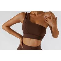 Sujetador deportivo sexy de un solo hombro para mujer, ropa interior de entrenamiento de gimnasia, chaleco para correr de alto soporte - details 5