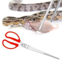 Pinzas multifunción de acero inoxidable con mango rojo, mandíbula dentada antideslizante, abrazadera de dientes antideslizante, plástico Extra largo - details 13