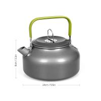 Tetera de agua portátil, café, interior, aleación de aluminio, tetera, exterior, Camping, senderismo, olla de Picnic - details 4