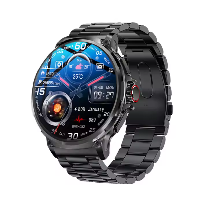2025 Reloj deportivo para hombre Pantalla Ultra HD de 1,85 pulgadas AMOLED Batería de 710 mAh Reloj inteligente con llamada Bluetooth, más de 100 modos deportivos Rastreador GPS Reloj inteligente para hombre Adecuado para Android e iOS - 1