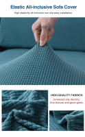 Coolazy-Funda de Cojín de Asiento grueso, Funda de Sofá ajustable para Sala de Estar, Protector de Muebles Jacquard Elástico - details 3