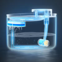 Fuente de agua automática con luz LED para gatos, alimentador silencioso eléctrico, USB, Ultra silencioso, 3L - details 6