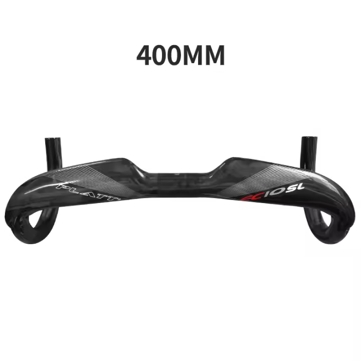 Mango completo para bicicleta de carretera, manillar de carbono UD brillante, 400/420/440mm - 1
