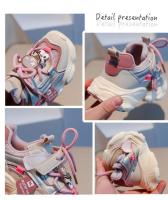 Zapatos deportivos de malla para niños y niñas, zapatillas de correr de Color sólido para estudiantes, resistentes al desgaste, cómodas, novedad de primavera 2024 - details 11