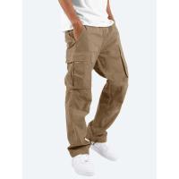 Temu Shein Pantalones Cargo para Hombre Deportes Color Sólido Cordón Multi-Bolsillo - details 13