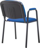 Confidente Ken Pro Tapizada En Tela I Silla De Conferencia con Base De Metal Negro I Silla De Oficina Sin Ruedas I Color:, Color:Negro - details 38