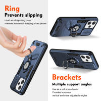 KEYSION-funda de armadura a prueba de golpes para Xiaomi Redmi 12, 4G, 5G, anillo de protección de cámara deslizante, soporte de teléfono, cubierta trasera para Redmi 12 5G - details 4