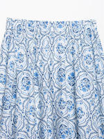 Falda Casual Chic Vintage OUWU Estampado Plisado Cremallera Lateral Moda Primavera Verano Vacaciones - details 3