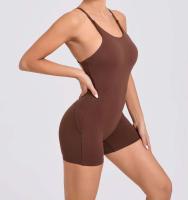 Conjunto de entrenamiento de ejercicio para mujer, traje de yoga, ropa deportiva, mono de gimnasio, rojo, verano, 2024 - details 23