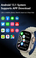 Reloj inteligente HK Ultra One, dispositivo con función NFC, conexión WiFi, detección de frecuencia cardíaca, cámara trasera de alta definición, AMOLED, novedad de 2024 - details 4