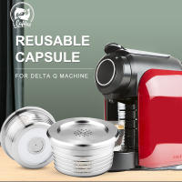 ICafilas-cápsula de café reutilizable de acero inoxidable, cápsulas de café rellenables, filtro de taza para máquina Delta Q - details 0