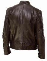 Chaqueta de cuero para hombre Chaqueta sintética suelta casual de cuero Pu - details 3