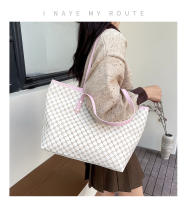 2025 nueva bolsa de madre e hijo a cuadros impresos para mujer, bolso de hombro premium, bolso de mano para viajeros, bolso de gran capacidad - details 13