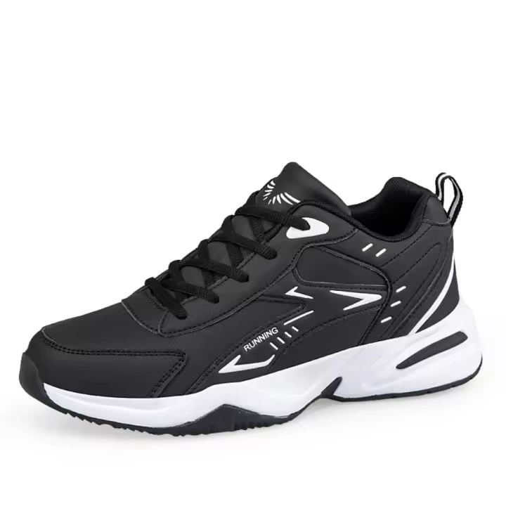 Zapatos De Deporte Casuales Para Hombres Suela Gruesa Transpirables Malla Cordones Versátiles Moda 2024 Aumento De Altura Suaves - 1