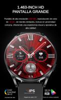 Reloj Inteligente Hombres Mujeres, Smartwatch Redondo de 1.463