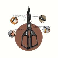 Tijeras de Cocina de Acero Inoxidable SK5 Herramienta Culinaria Multiusos para Carne, Verduras, Acampar al Aire Libre Pareja de Tijeras de Alta Resistencia - details 1