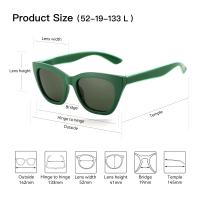Gafas de sol polarizadas cuadradas de moda para mujer, protección UV400, gafas de sol de mariposa para damas, compras Gif - details 19