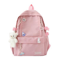 Mochilas escolares para estudiantes, morrales con colgantes de oso, niños y niñas, 40x30x13cm - details 11