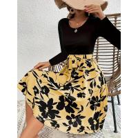 Midi Ds de manga larga para mujer, ropa elegante de moda coreana, elegante, Kpop, diseñador curvo, nuevo en X - details 7