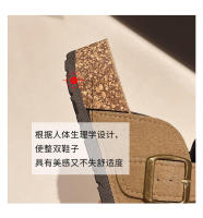 Nuevas sandalias versátiles de estilo retro para hombre y mujer con suela gruesa de corcho, tipo bolso, para parejas, pantuflas de una sola pieza. - details 18