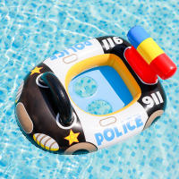 Volante Engrosado para Bebés y Niños Anillo de Natación Coche de Policía Asiento de Agua - details 1