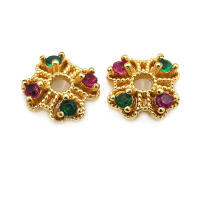 Accesorios de Joyería DIY de Alta Calidad Abalorios de Cuarzo de Brasa Dorada de 18K - details 27