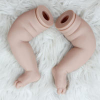 Accesorios Reborn de silicona para niños pequeños, Kit de muñeca sin terminar, 26 pulgadas, Color fresco, tacto suave, sin pintar - details 6
