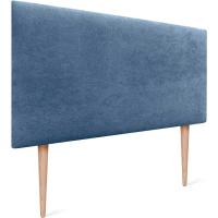Lujo de Cama con Cabecero de Polipiel o Tela Liso 150x105cm con Patas Tela Beige - details 19