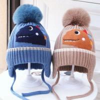 Gorro de Bebé con Bufanda 2023 Diseño de Dibujos Animados Lindos Gorro de Pelo Cálido de Invierno para Niños y Niñas Estilo de Moda con Diseño de Conejo y Dinosaurio - details 0