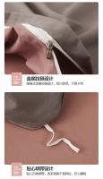 Funda de Edredón para Otoño Invierno Juego Doble Queen King Tamaño Gris Confort de Algodón Suave Microfibra para Cama Todo Año - details 7