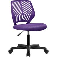 Silla Escritorio de Oficina Ergonómica Silla Giratoria Altura Ajustable sin Reposabrazos Asiento Malla Rosa - details 9