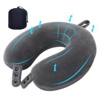 Almohada de viaje en forma de U Almohada de cuello de espuma viscoelástica de rebote lento - details 0