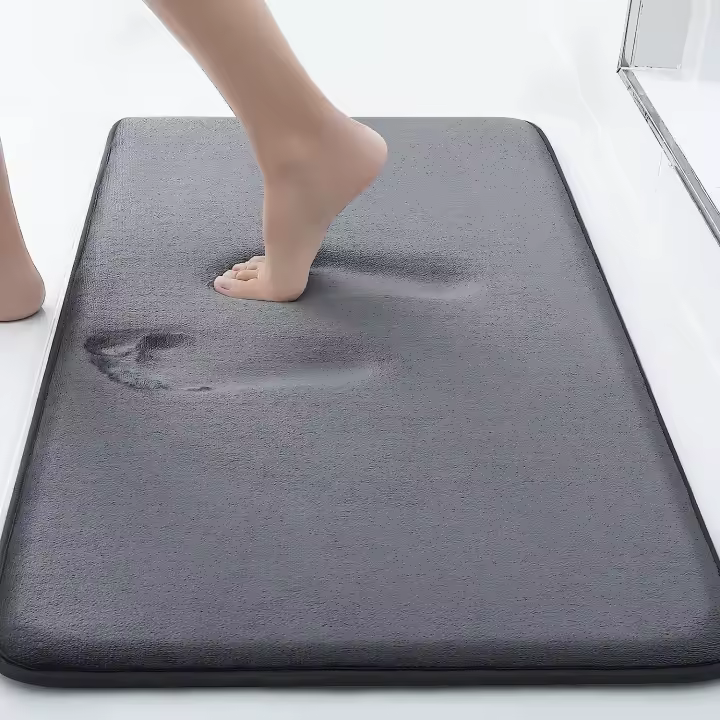 Alfombra de Baño de Espuma de Memoria para Mascotas Absorbente Antideslizante con Base Antideslizante para Baño/Entrada - 1