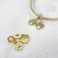 Abalorio de corazón pulido, pulsera de plata para la fabricación de joyas - details 7
