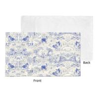 Toile De Jouy Toalla Algodón Francés Azul Marino Baño Ducha Deportes Yoga Toallas - details 34