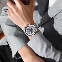 Reloj de Cuarzo de Lujo para Hombres CURREN 8391 Correa de Cuero Automático Moda Deportiva y Ocio - details 19