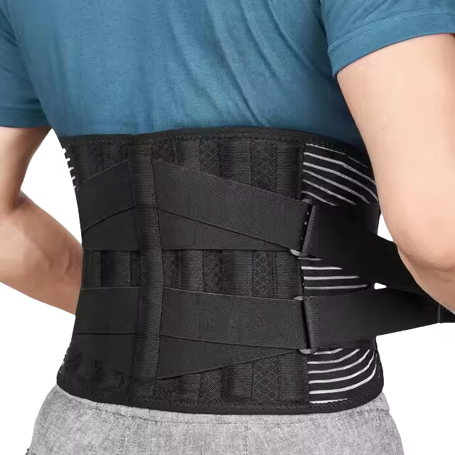 Corset Ortopédico Ajustable Cinturón de Soporte Lumbar Doble Tirones Alivio del Dolor de Espalda - 1