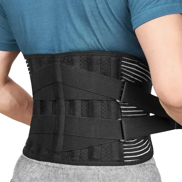 Corset Ortopédico Ajustable Cinturón de Soporte Lumbar Doble Tirones Alivio del Dolor de Espalda - 1
