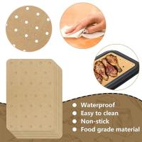 Papel desechable para freidora de aire, papel antiadherente para sartén, grill, freidora de vapor, papel para freidora de aire, accesorios - details 0