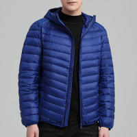 Chaqueta ligera con capucha para hombre, abrigo informal con relleno de plumón de pato blanco, a la moda, invierno, 2024, novedad de 90% - details 5