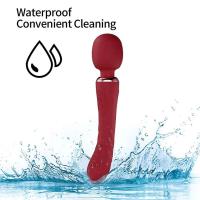 Vibrador de Doble Motor Wand de Silicona de Tamaño Grande Masajeador de Punto G para Pareja - details 8