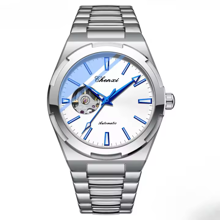 Reloj mecánico completamente automático, tendencia de moda, reloj para hombre, reloj luminoso impermeable - 1
